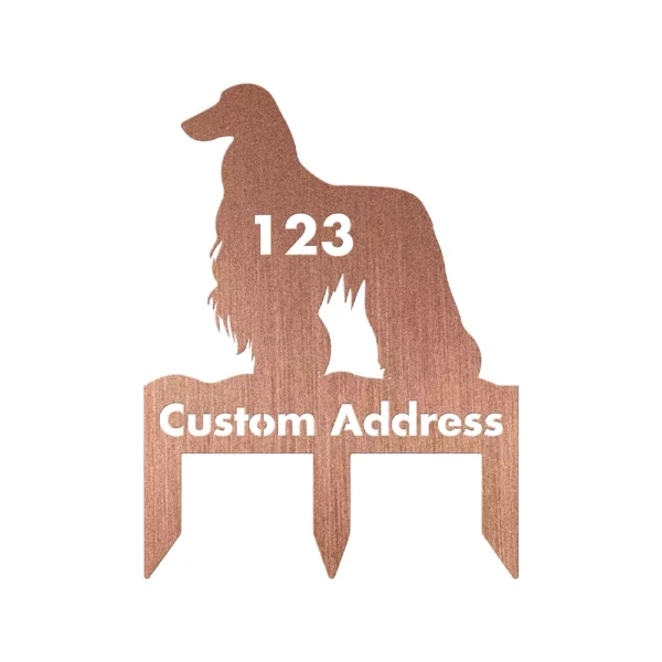 Personalized Afghan Hound Custom Metal Sign - Image 3