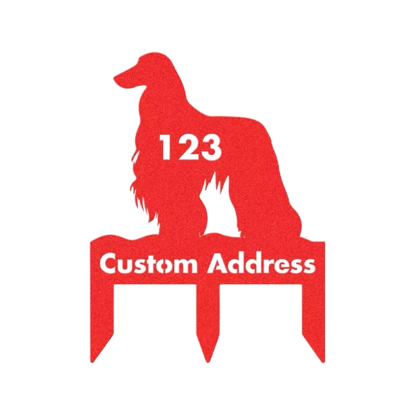 Personalized Afghan Hound Custom Metal Sign - Image 4