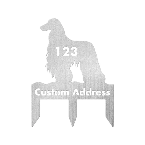 Personalized Afghan Hound Custom Metal Sign - Image 5