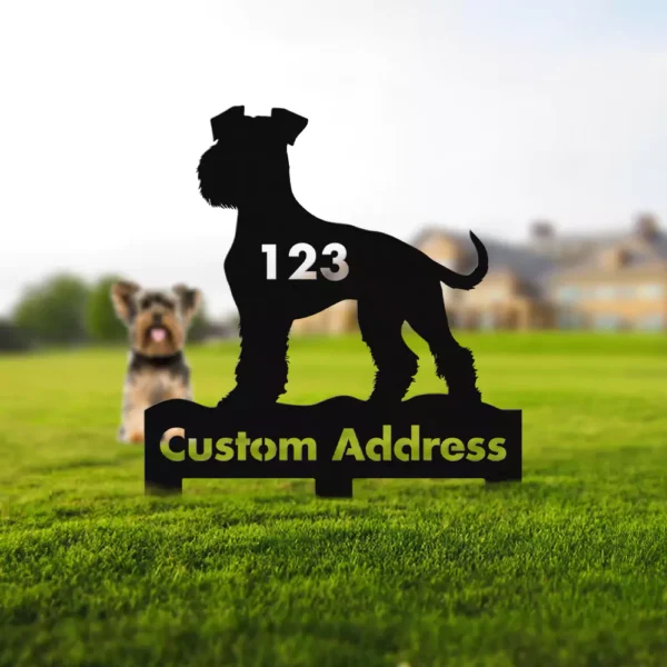 Personalized Airedale Metal Sign