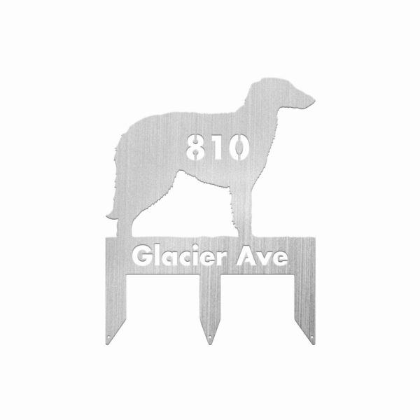 Borzoi Puppy & Dog Metal Sign - Image 2