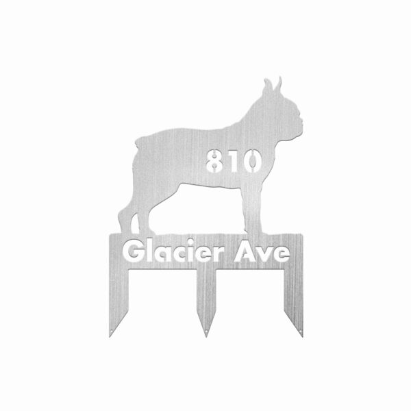 Boston Terrier Puppies & Dog Metal Sign - Image 2