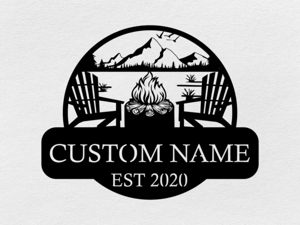 Custom Campfire Metal Sign - Image 3