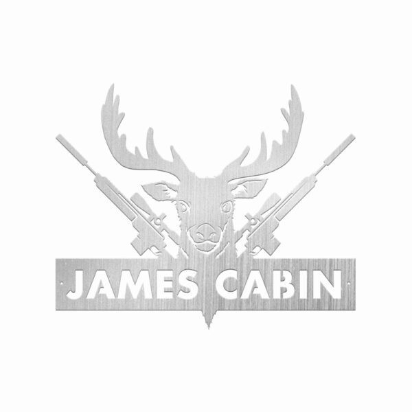 Custom Metal Deer Hunting Cabin Sign - Image 4