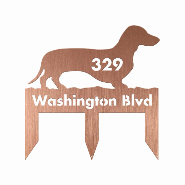 Custom Dachshund Dog Metal Sign - Image 3