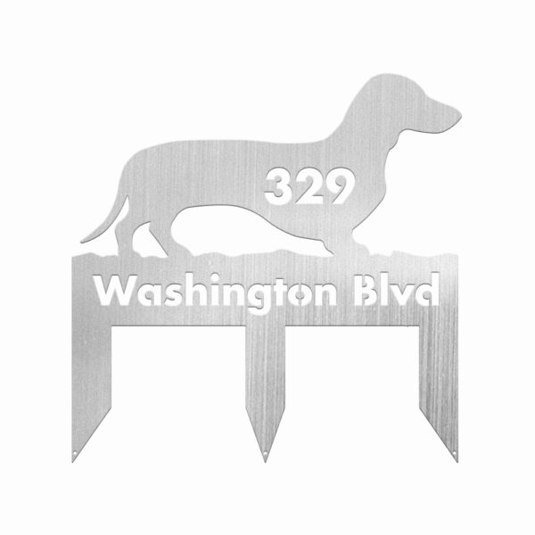 Custom Dachshund Dog Metal Sign - Image 2