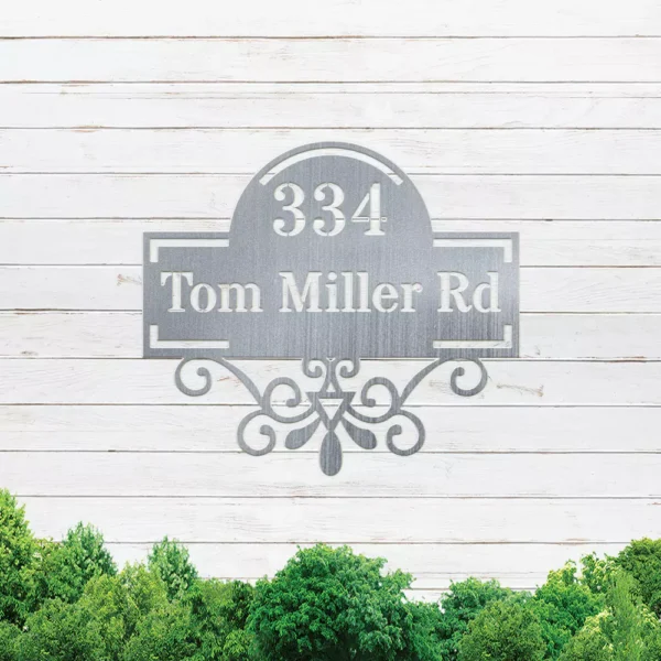 Custom Cedar House Number Address Sign - Image 2