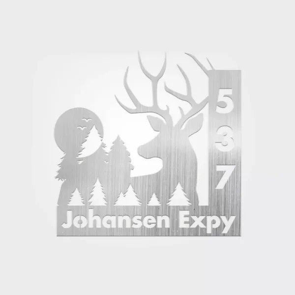 Personalized Deer Address Sign - Image 2