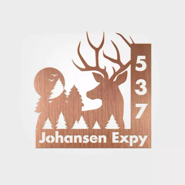 Personalized Deer Address Sign - Image 4