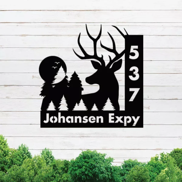 Personalized Deer Address Sign - Image 5