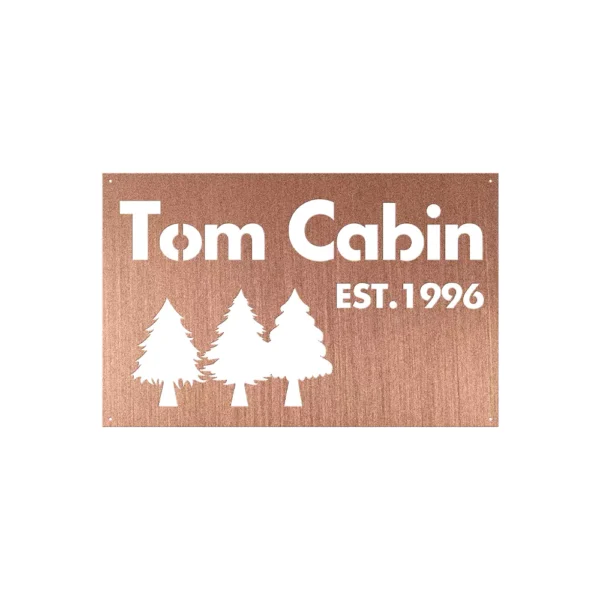 Personalized Cabin Metal sign - Image 3