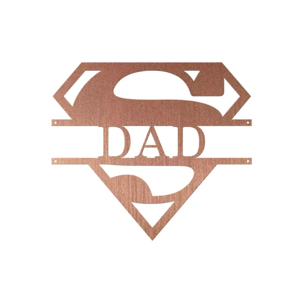 Personalized Super Dad Metal Wall Sign - Image 4