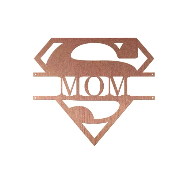 Personalized Super Mom Metal Sign - Image 3