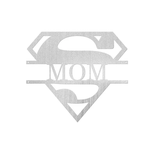 Personalized Super Mom Metal Sign - Image 4