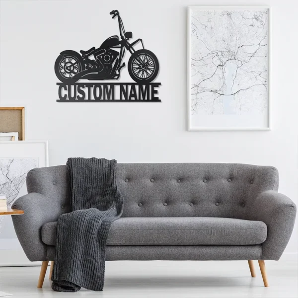 Custom Motorcycle Sign - Image 5