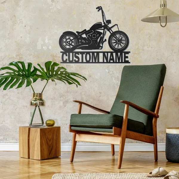 Custom Motorcycle Sign - Image 3