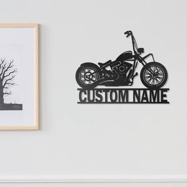 Custom Motorcycle Sign - Image 2