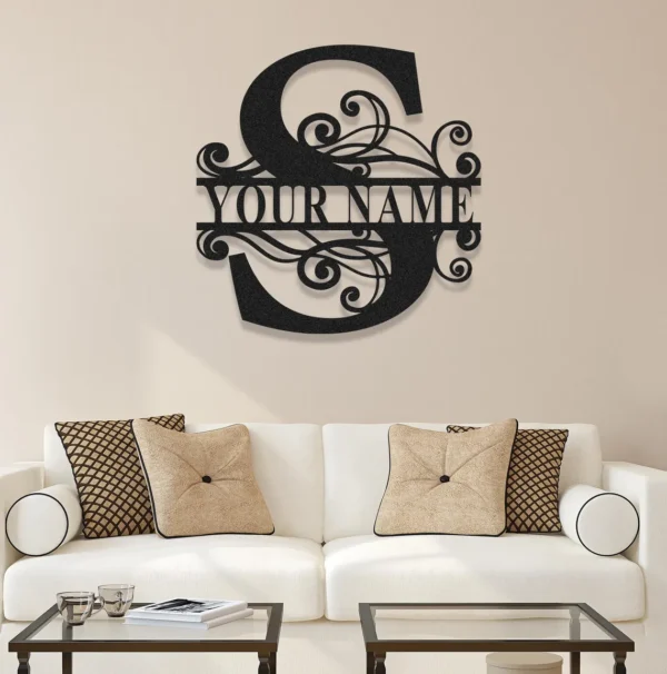 Custom Metal Wall Art Name Sign for Home & Outdoor Decor - Image 6