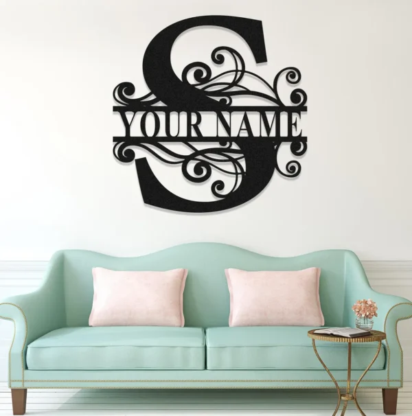 Custom Metal Wall Art Name Sign for Home & Outdoor Decor - Image 5