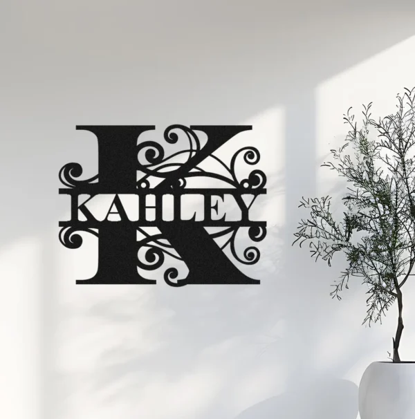 Custom Metal Wall Art Name Sign for Home & Outdoor Decor - Image 4