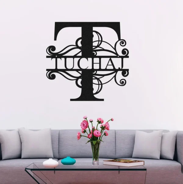 Custom Metal Wall Art Name Sign for Home & Outdoor Decor - Image 3