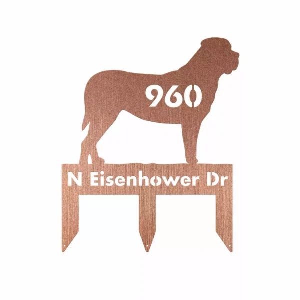 Custom English Mastiff Metal Sign - Image 4