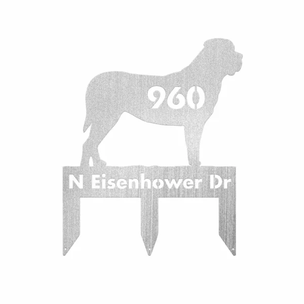 Custom English Mastiff Metal Sign - Image 3