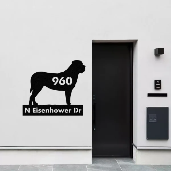 Custom English Mastiff Metal Sign