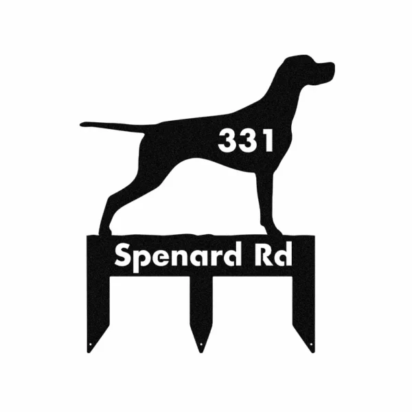 Custom English Pointer Metal Sign