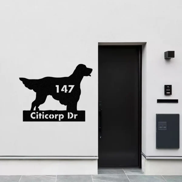 Custom English Setter Metal Sign