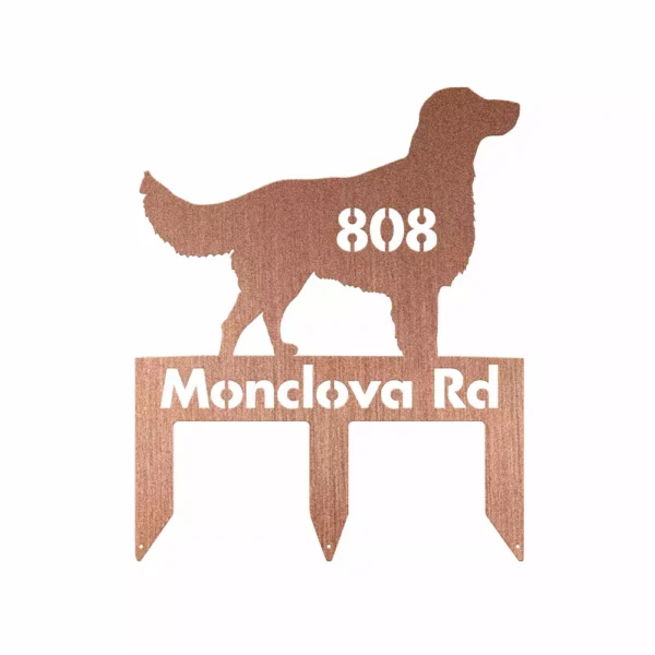Custom Flat-Coated Retriever Metal Sign - Image 3