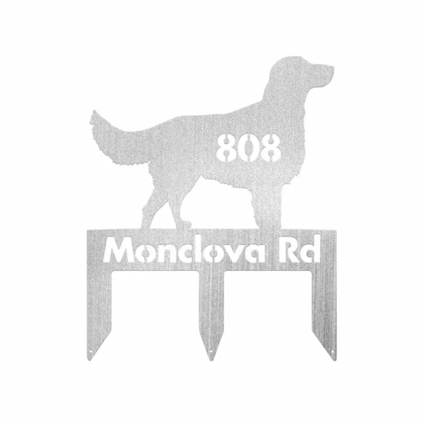Custom Flat-Coated Retriever Metal Sign - Image 2