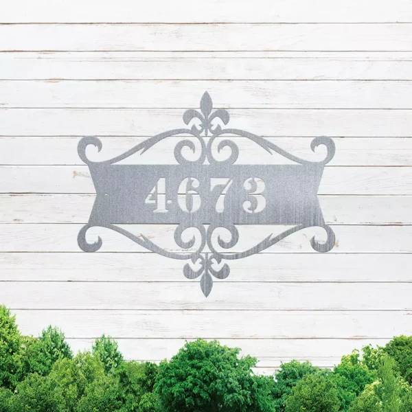 Fleur De Lis House Address Sign - Image 3