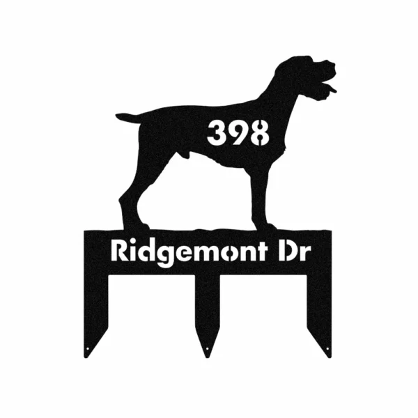 Custom German Wirehaired Pointer Metal Sign