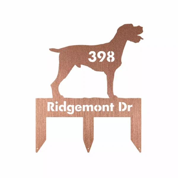 Custom German Wirehaired Pointer Metal Sign - Image 3