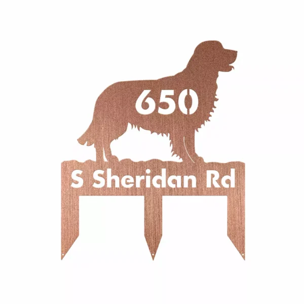 Personalized Golden Retriever Metal Sign - Image 3