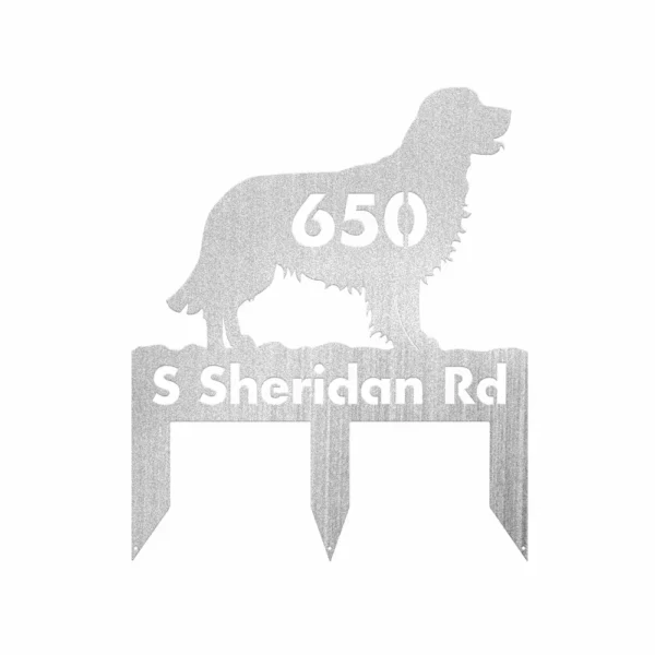 Personalized Golden Retriever Metal Sign - Image 2