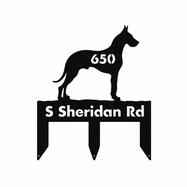Personalized Great Dane Metal Sign