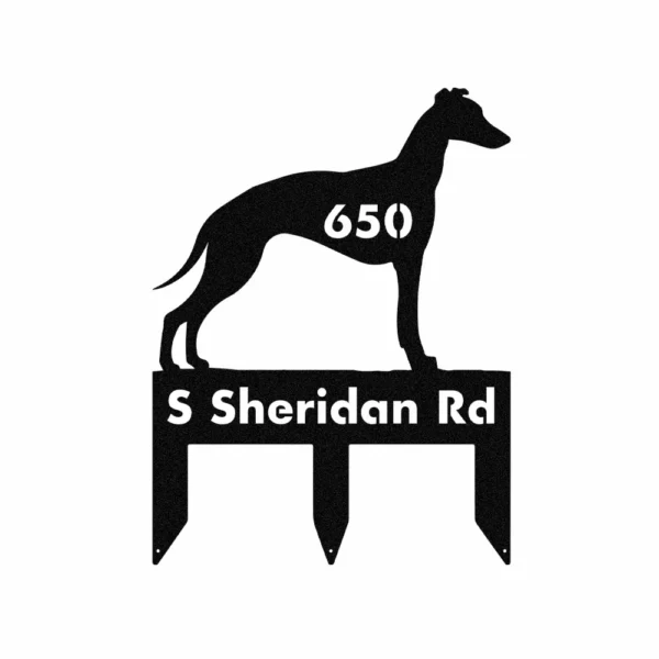 Personalized Greyhound Metal Sign