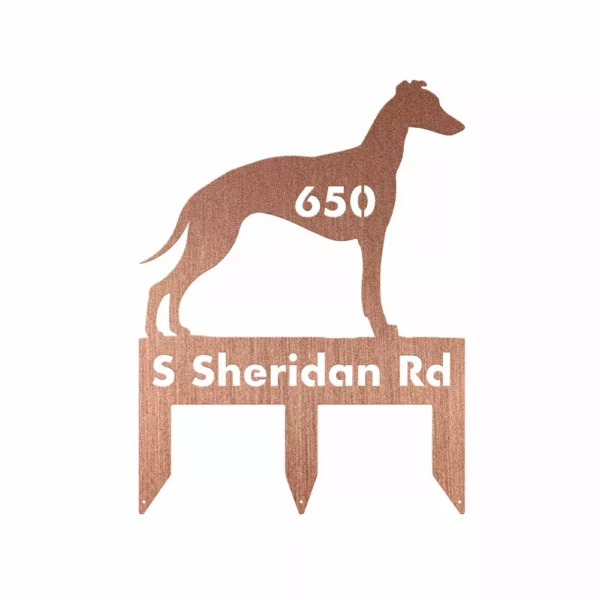Personalized Greyhound Metal Sign - Image 3