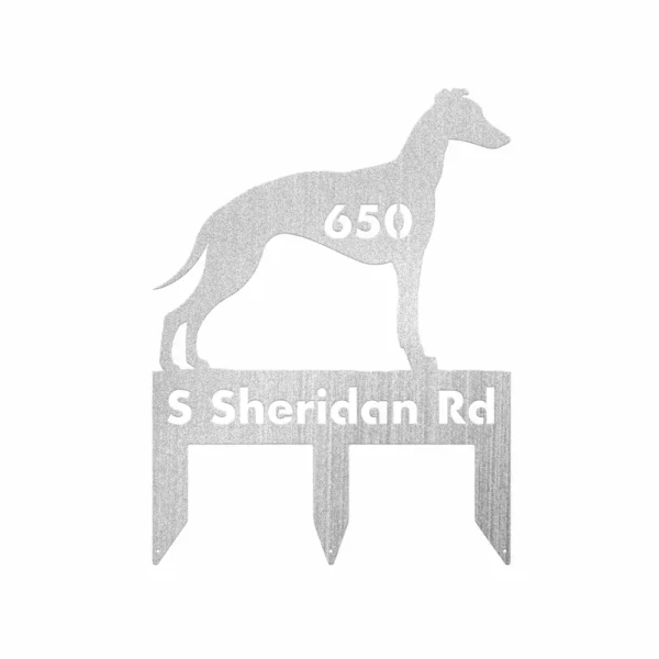 Personalized Greyhound Metal Sign - Image 2