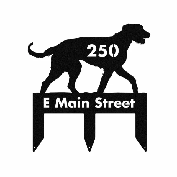 Personalized Irish Wolfhound Metal Sign