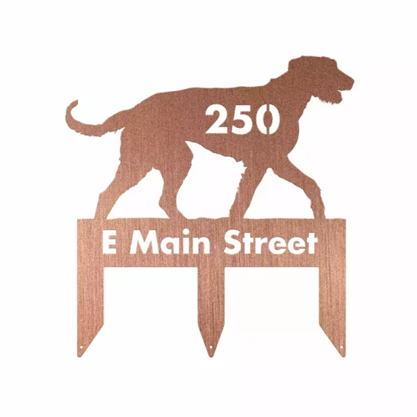 Personalized Irish Wolfhound Metal Sign - Image 3
