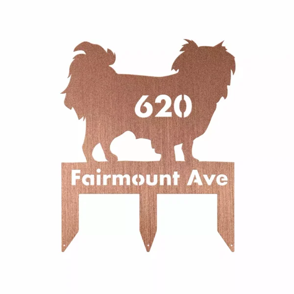 Personalized Japanese Chin Metal Sign - Image 3