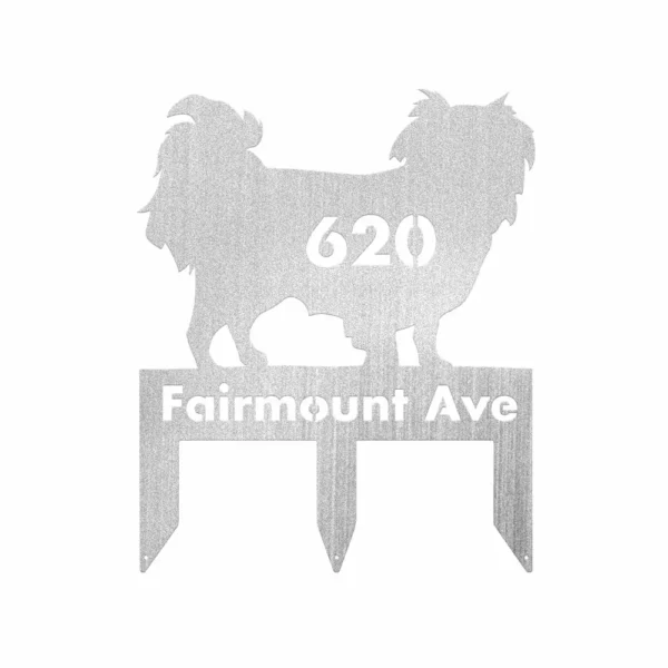 Personalized Japanese Chin Metal Sign - Image 2