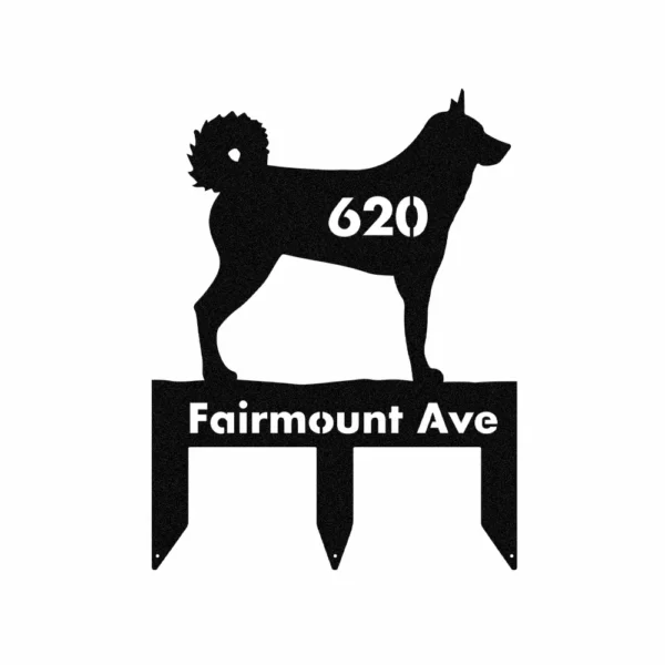 Personalized Karelian Bear Dog Metal Sign