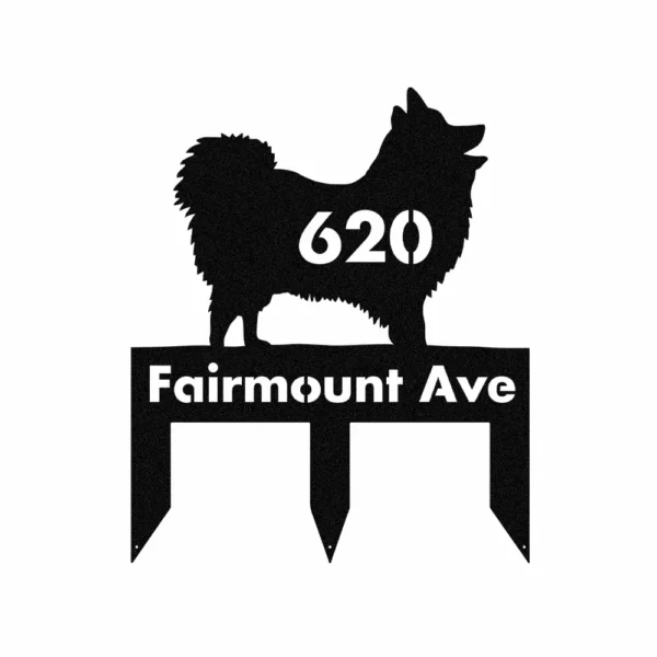 Personalized Keeshond Metal Sign