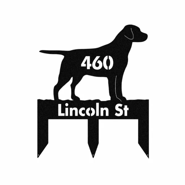 Personalized Labrador Retriever Metal Sign