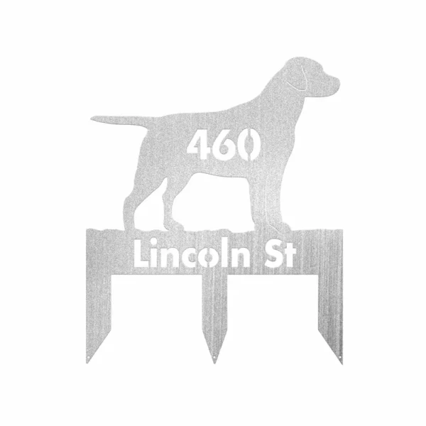 Personalized Labrador Retriever Metal Sign - Image 2