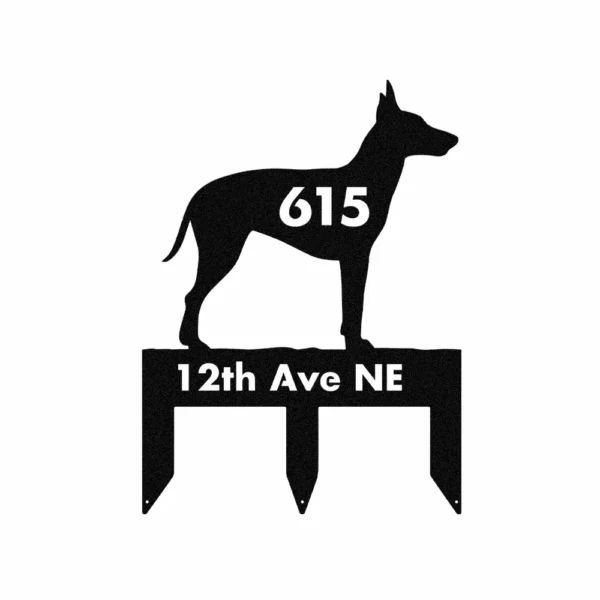 Personalized Manchester Terrier Metal Sign